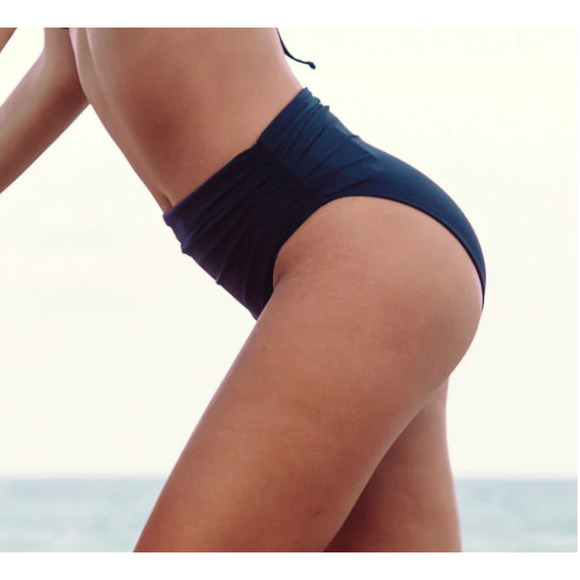 NWT Lenny Neimeyer High Waisted Swim Bottom Black - Picture 5 of 6